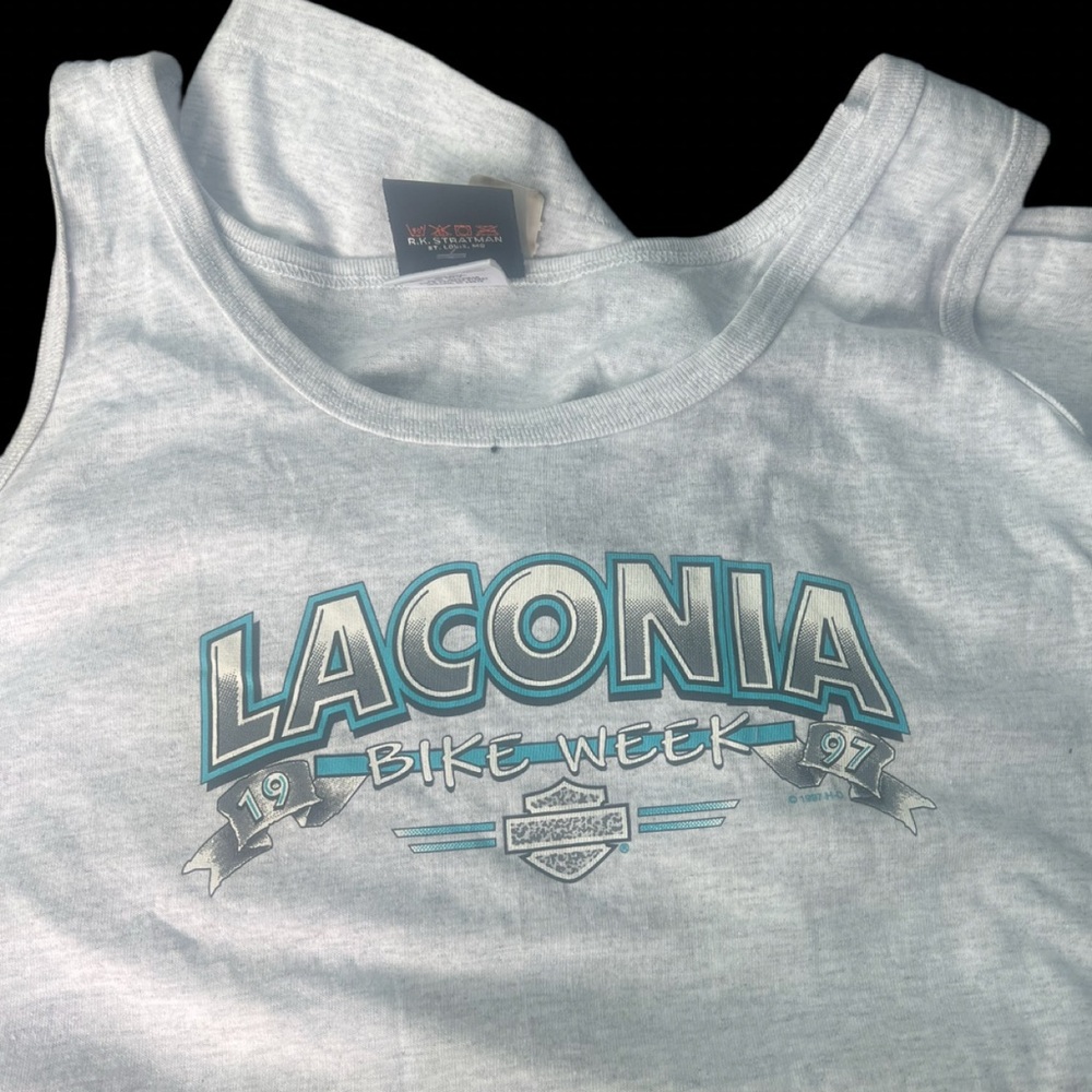 Vintage 1997 Laconia Bike Week Harley Tank Top Women’s M USA